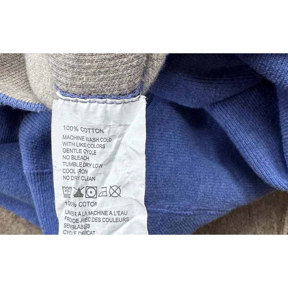 Tommy Bahama‎ Reversible Notch Neck Sweater Blue/Grey Flipside Adult XL